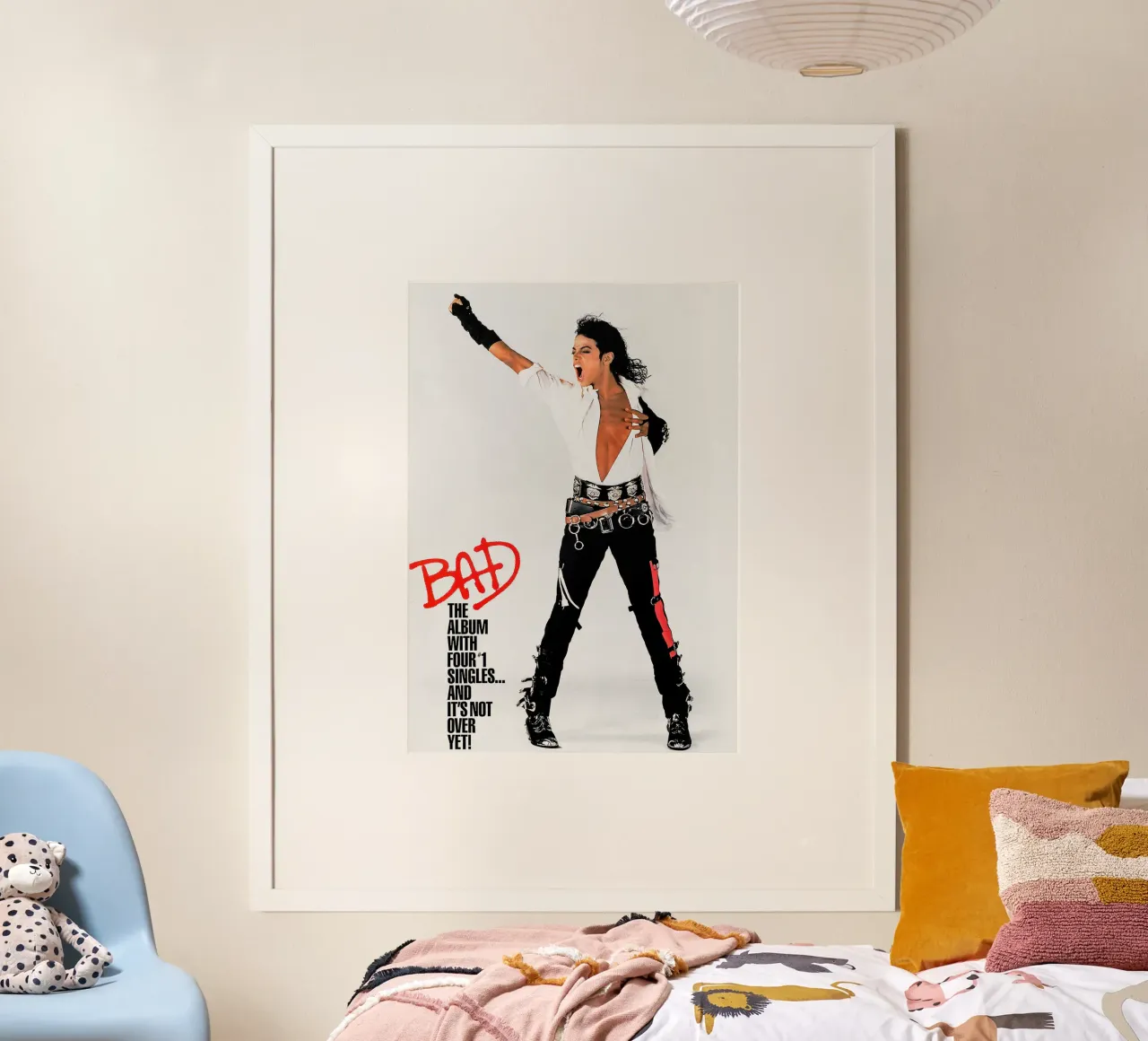 Michael Jackson poster con telaio in legno da xerintinghorp