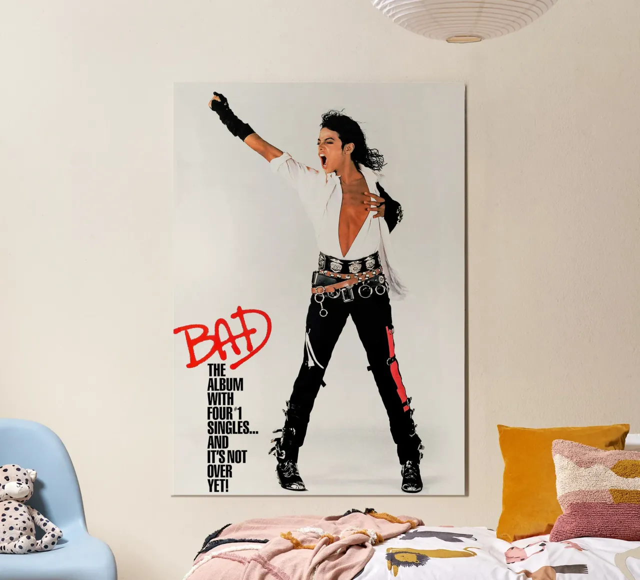 Michael Jackson poster con telaio in legno da xerintinghorp