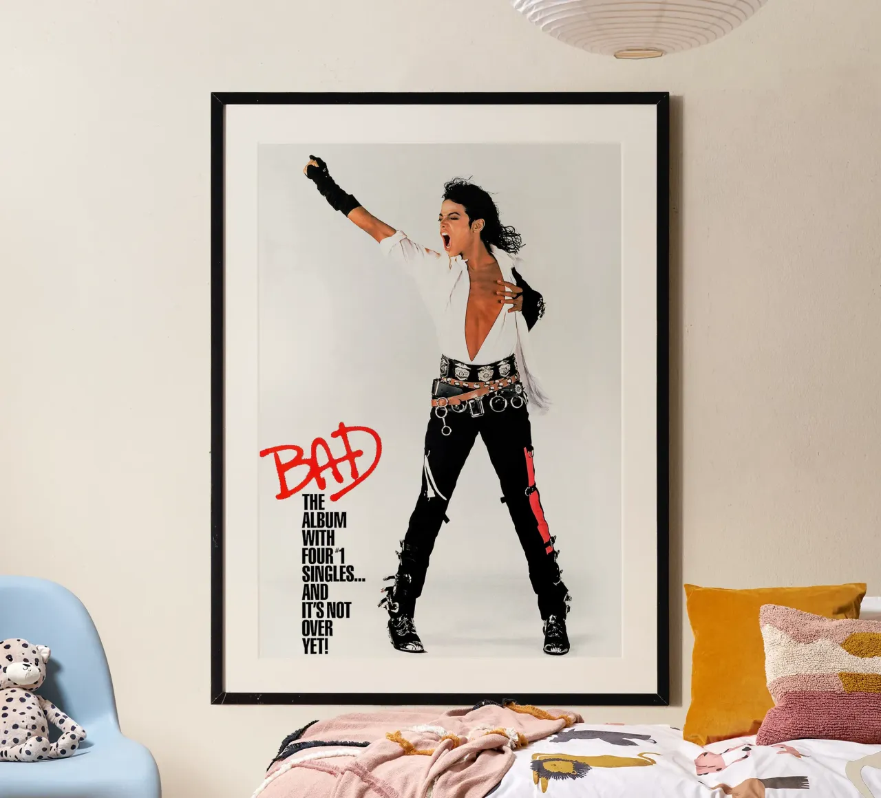 Michael Jackson poster con telaio in legno da xerintinghorp
