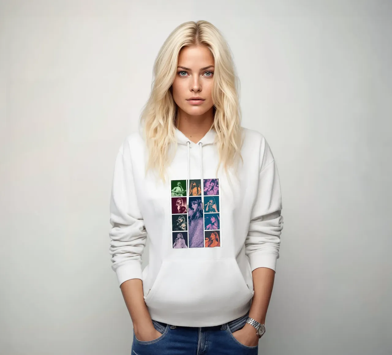 Taylor Swift in abito scintillante felpa con cappuccio da Greatest Figure