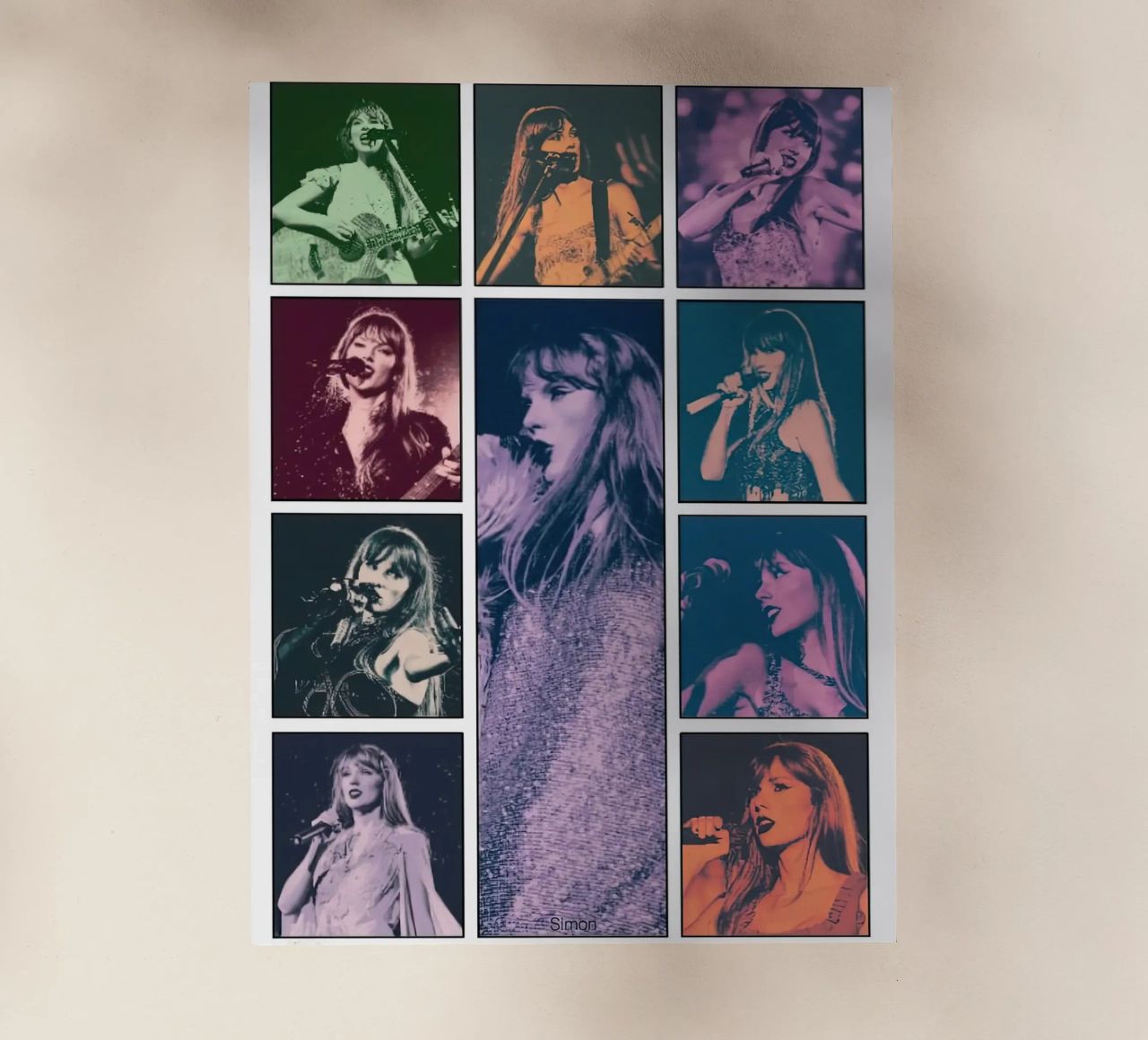 Taylor Swift in abito scintillante pellicola backlit da Greatest Figure