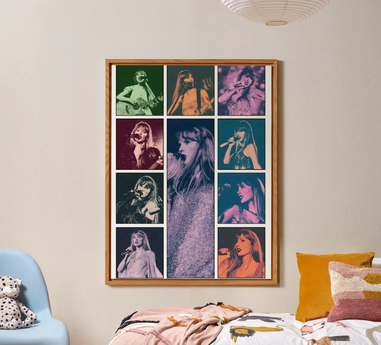 Taylor Swift in abito scintillante alluminio dibond da Greatest Figure