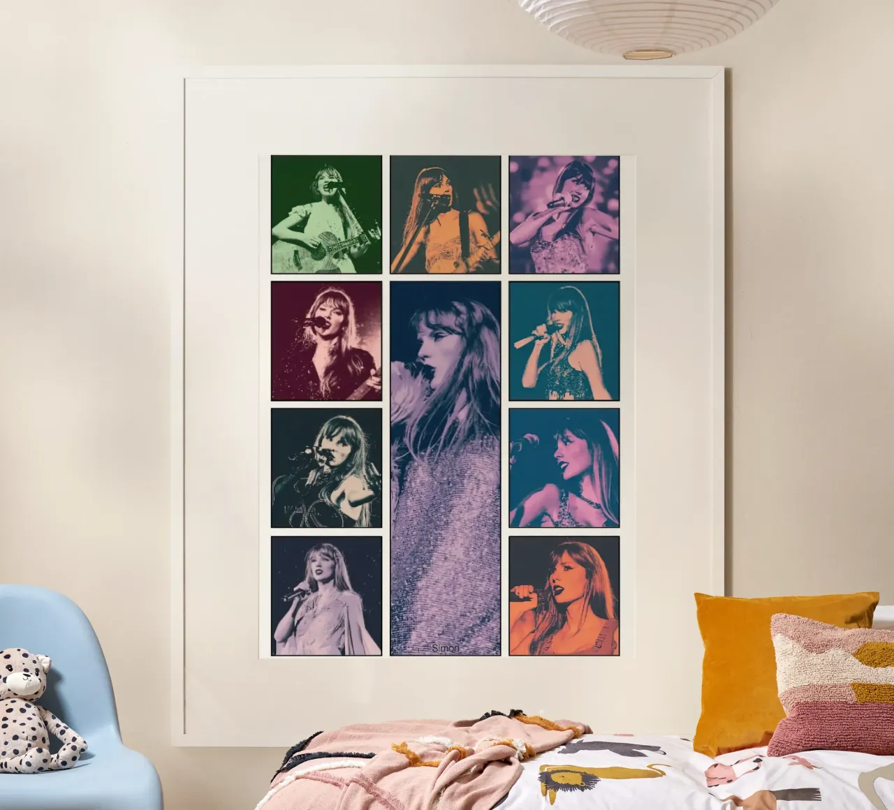 Taylor Swift in abito scintillante carta hahnemühle da Greatest Figure