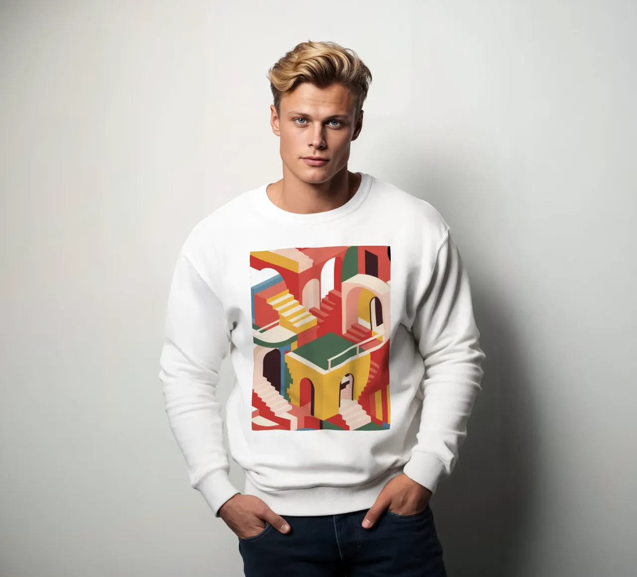 Escheresque Stair Maze sweat de Jasper Rune