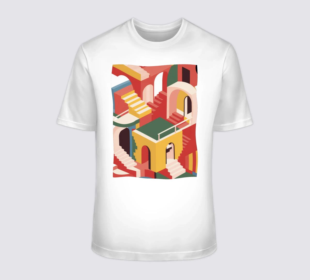 Labirinto di scale escherescente t-shirt da Jasper Rune