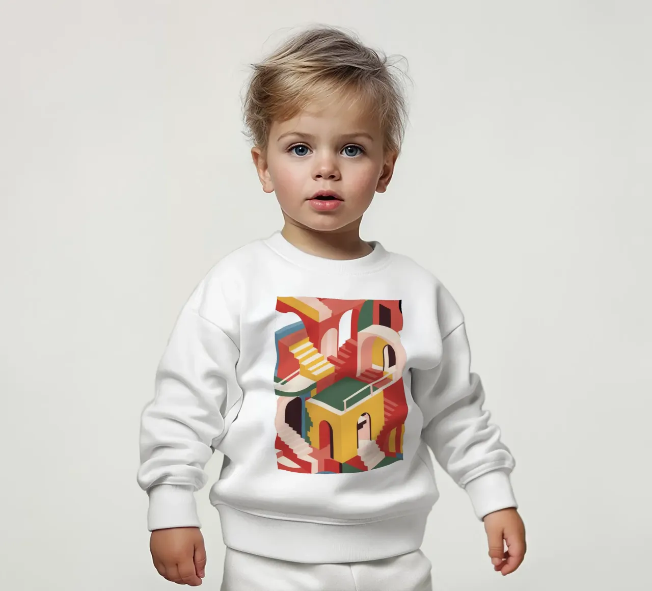 Escheresque Stair Maze Baby Sweatshirt von Jasper Rune