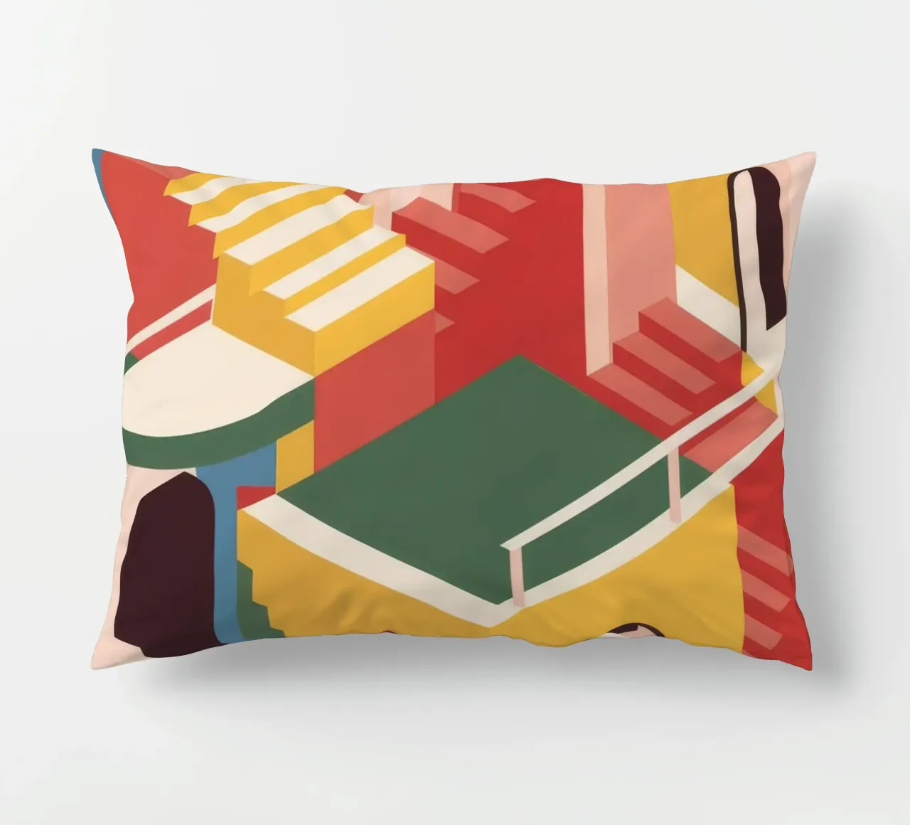 Labirinto di scale escherescente cuscino da Jasper Rune