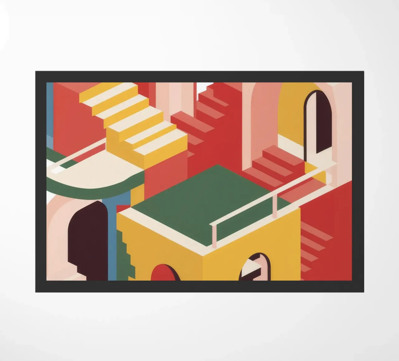 Labirinto di scale escherescente zerbino da Jasper Rune