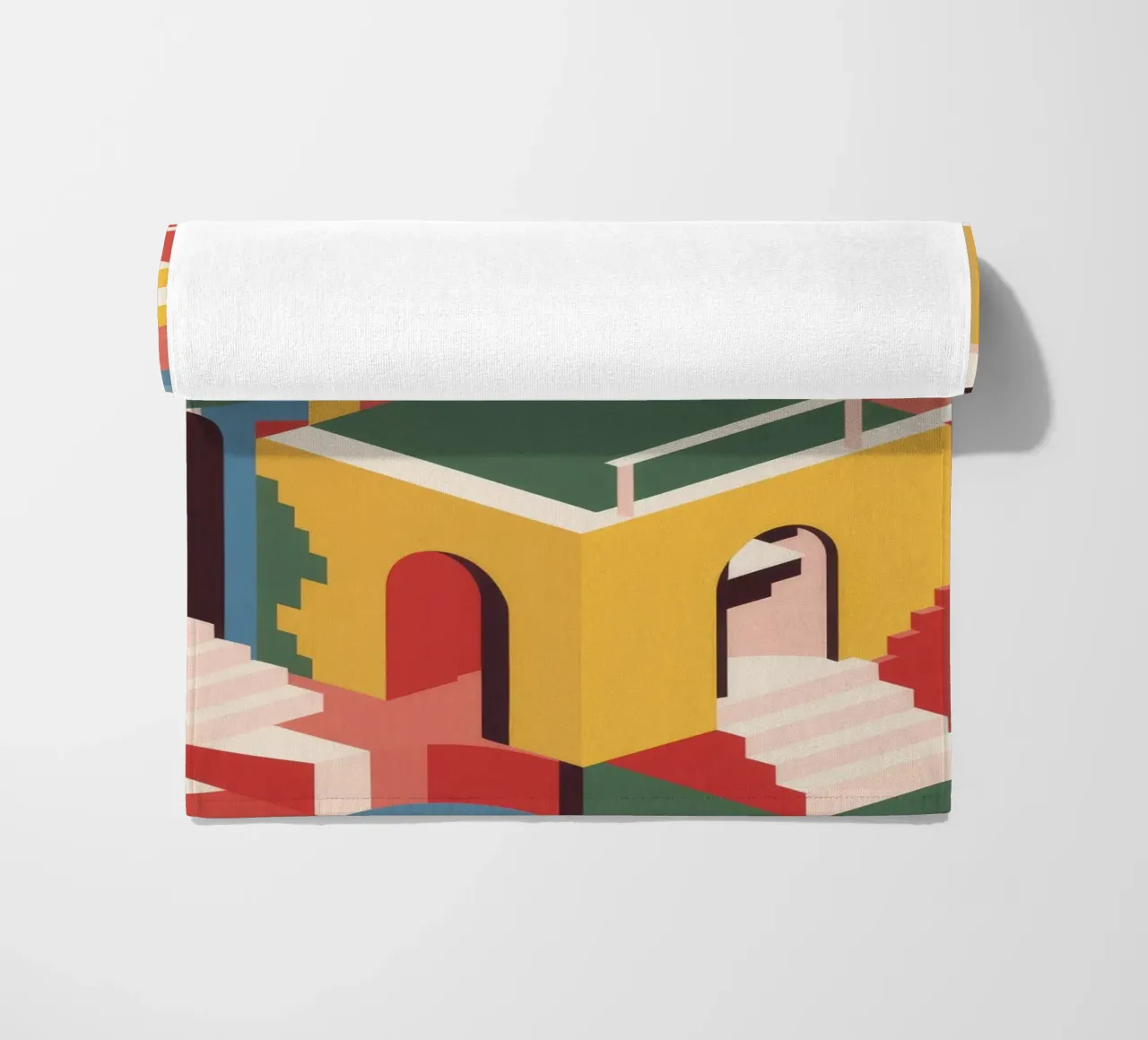 Labirinto di scale escherescente telo mare da Jasper Rune