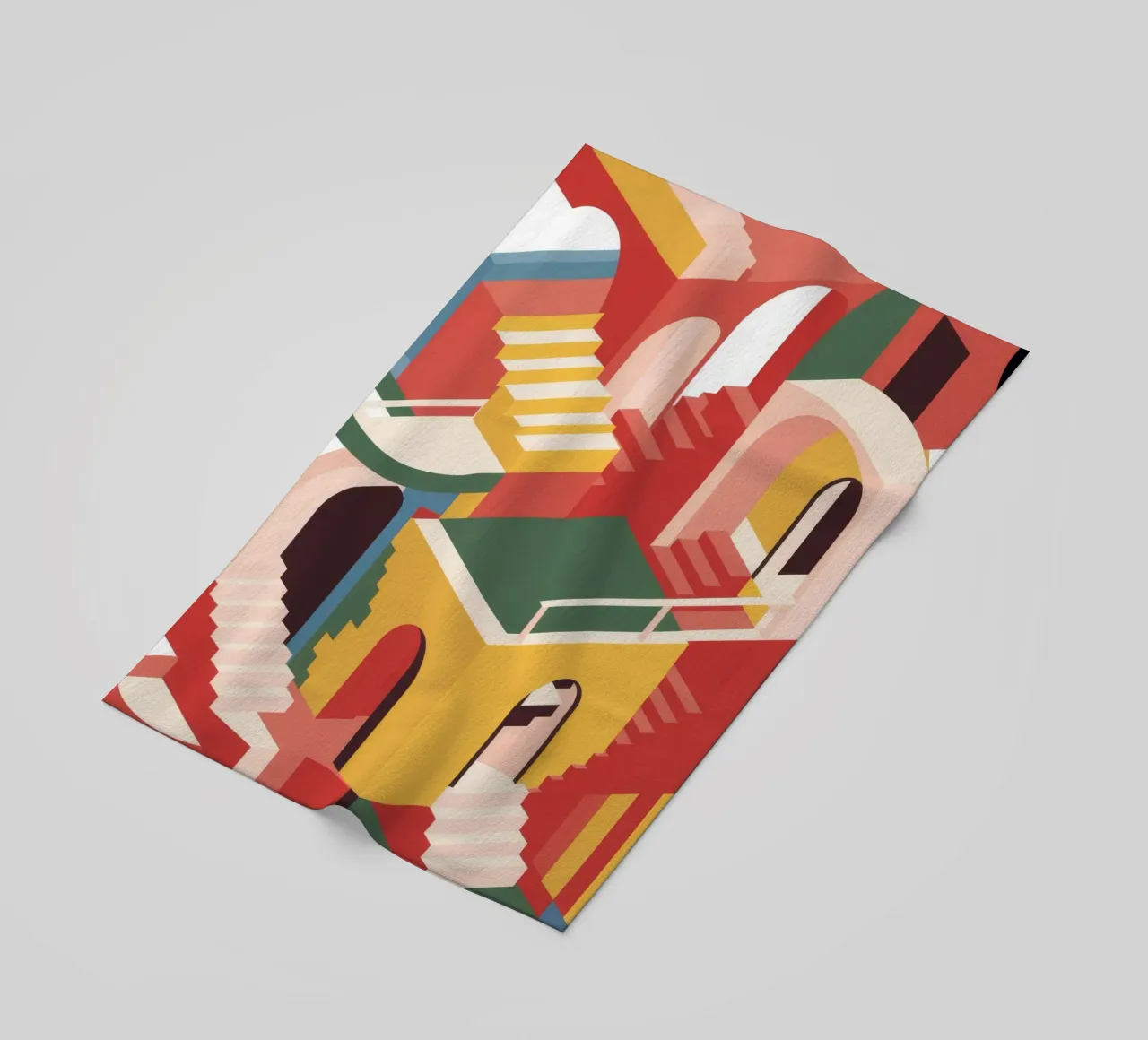 Escheresque Stair Maze Strandtuch von Jasper Rune