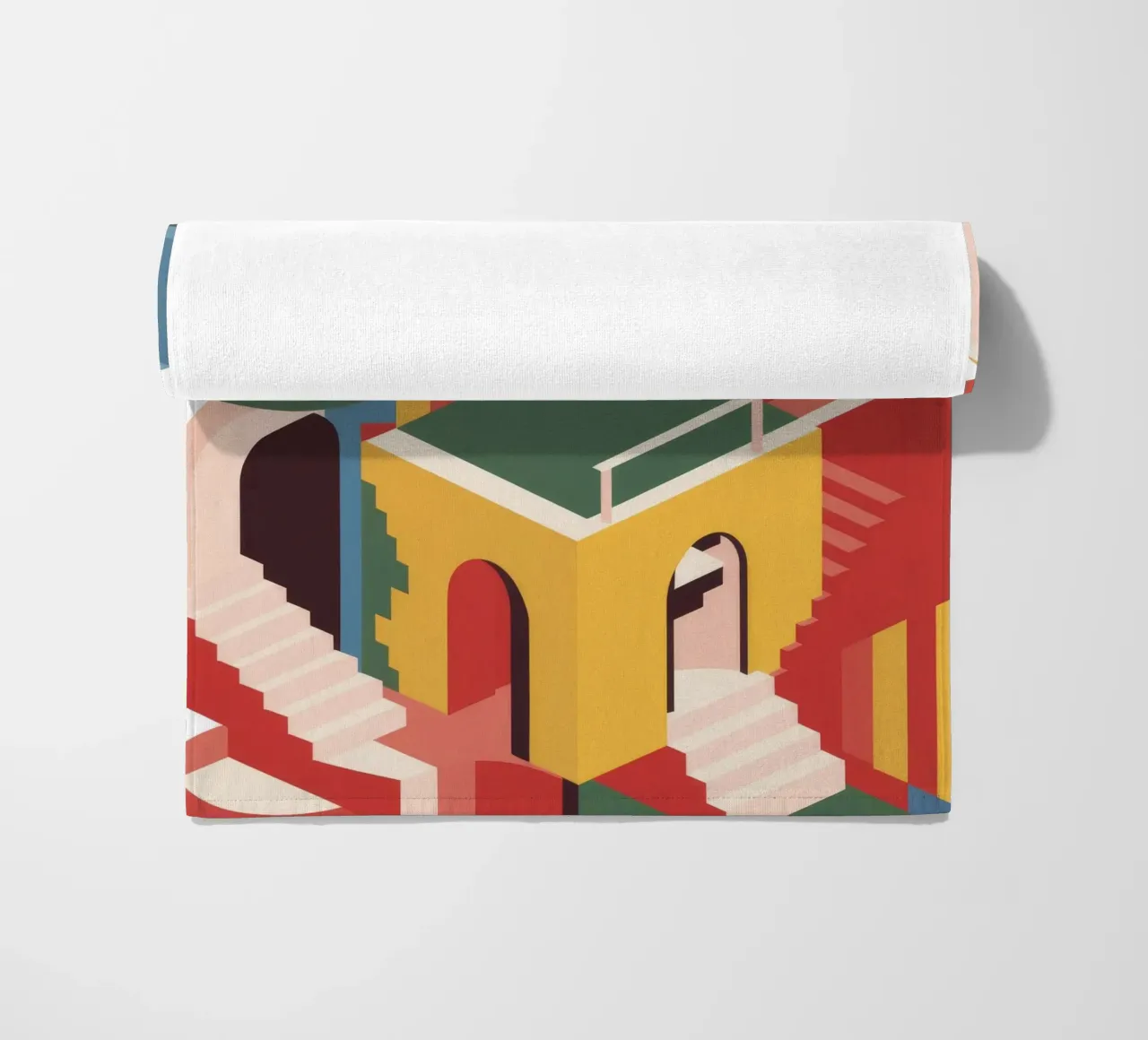 Labirinto di scale escherescente telo mare da Jasper Rune