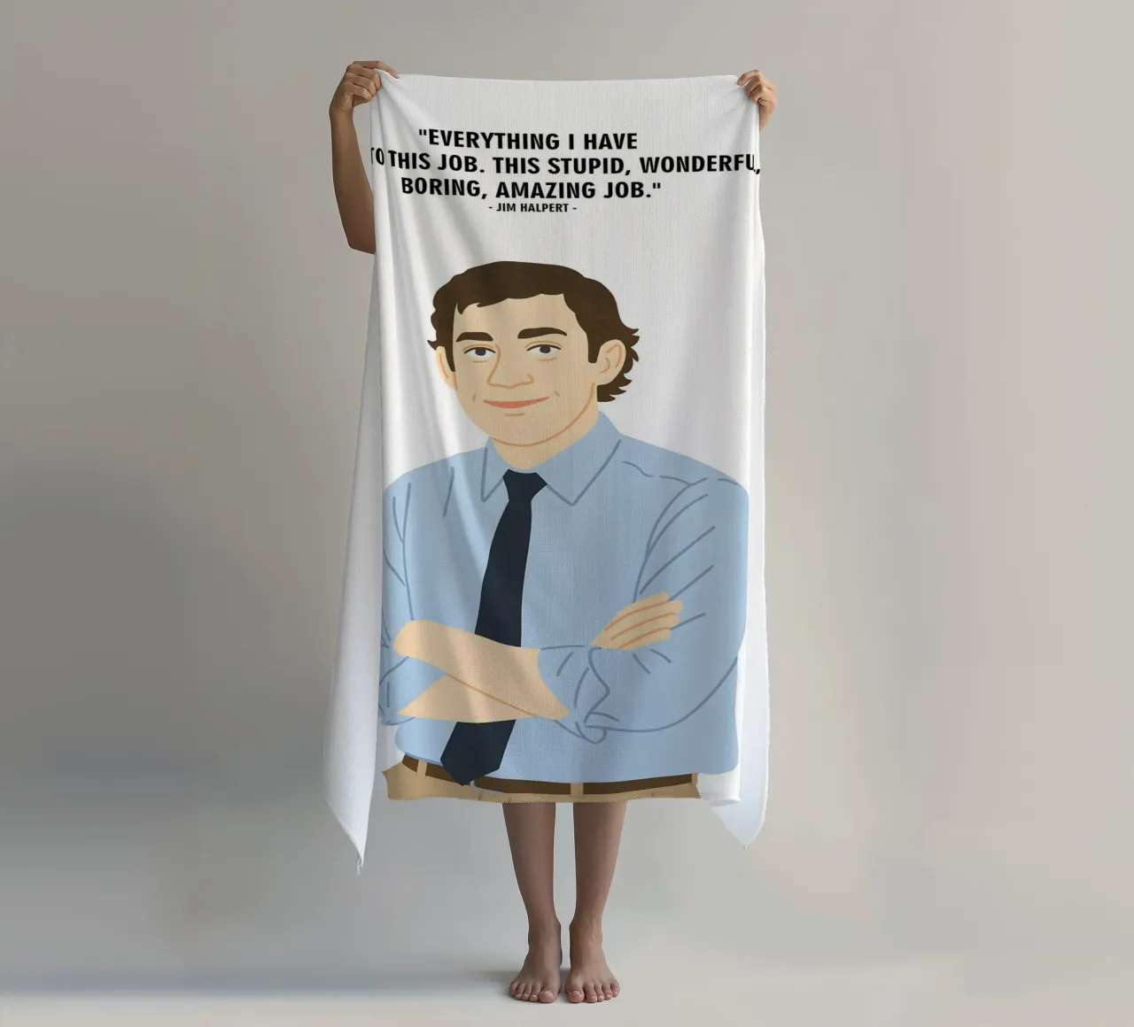 Jim Halpert The Office quotes telo mare da MoviesArt