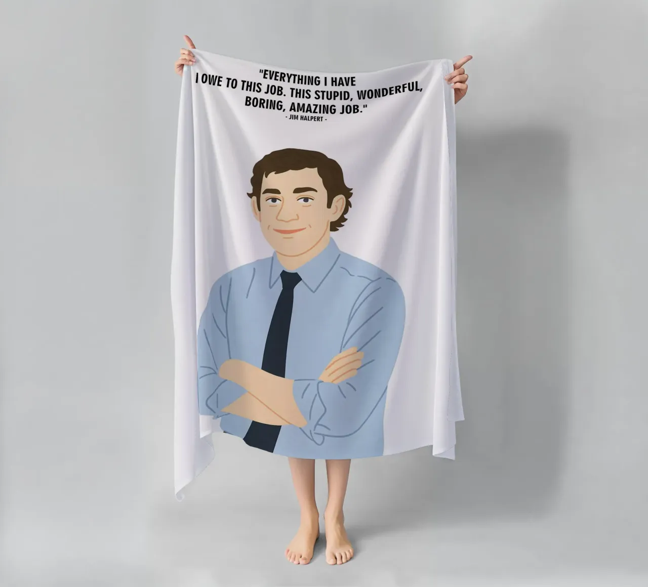 Jim Halpert The Office quotes telo mare da MoviesArt