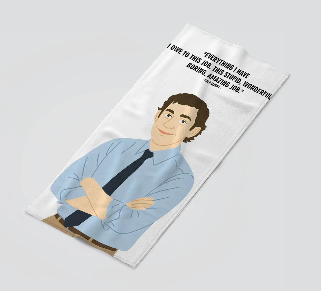 Jim Halpert The Office quotes telo mare da MoviesArt