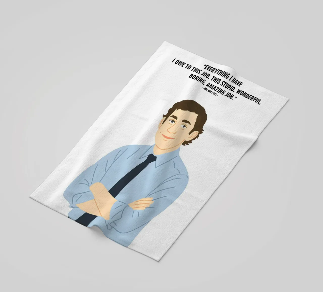 Jim Halpert The Office quotes telo mare da MoviesArt