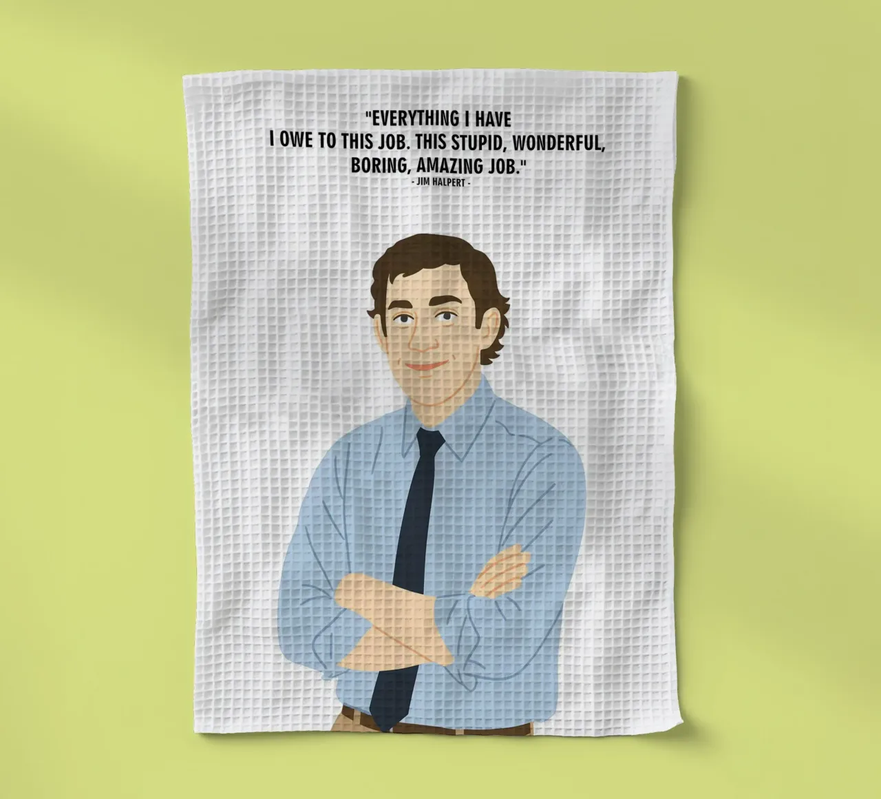 Jim Halpert The Office quotes canovaccio da cucina da MoviesArt