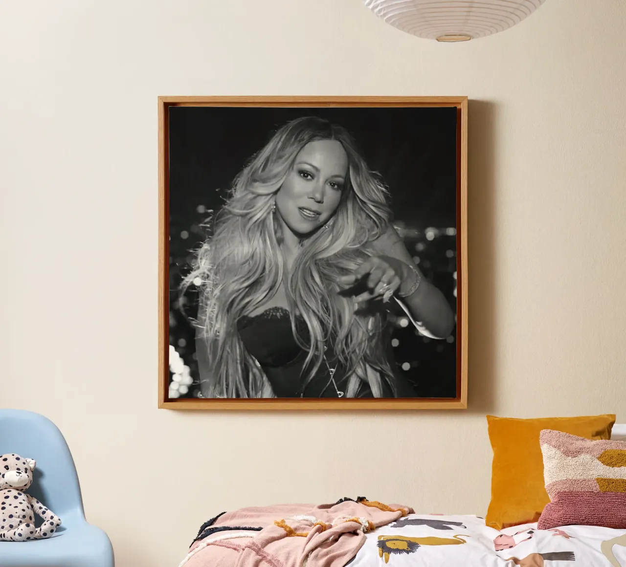 Mariah Carey ha un piatto tela con Cornice a cassetta da Greatest Figure