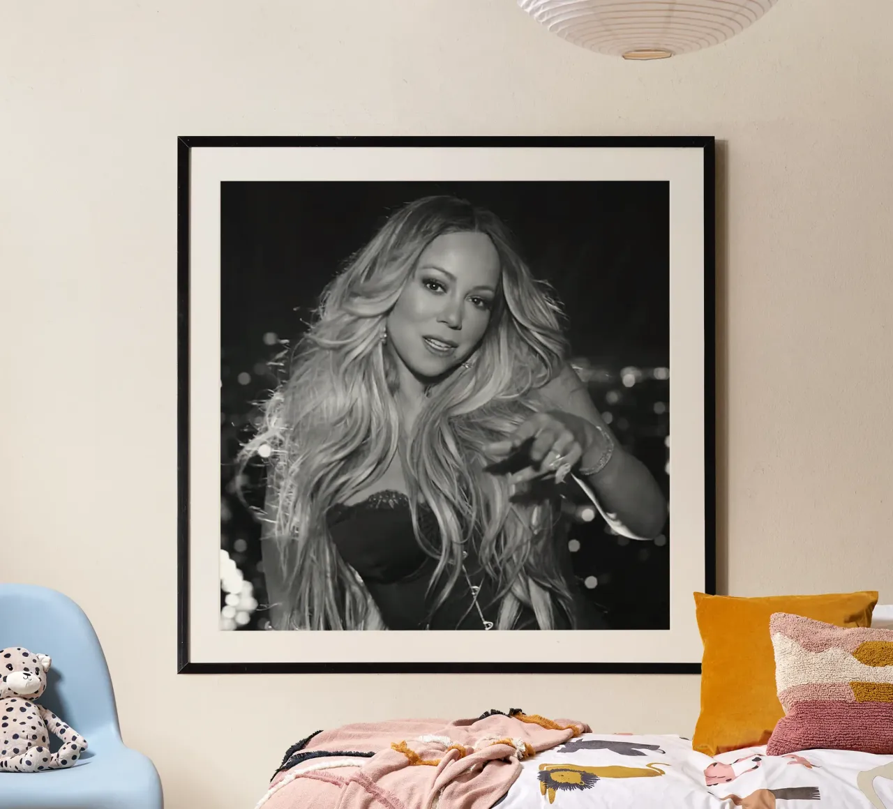 Mariah Carey ha un piatto poster con telaio in alluminio da Greatest Figure