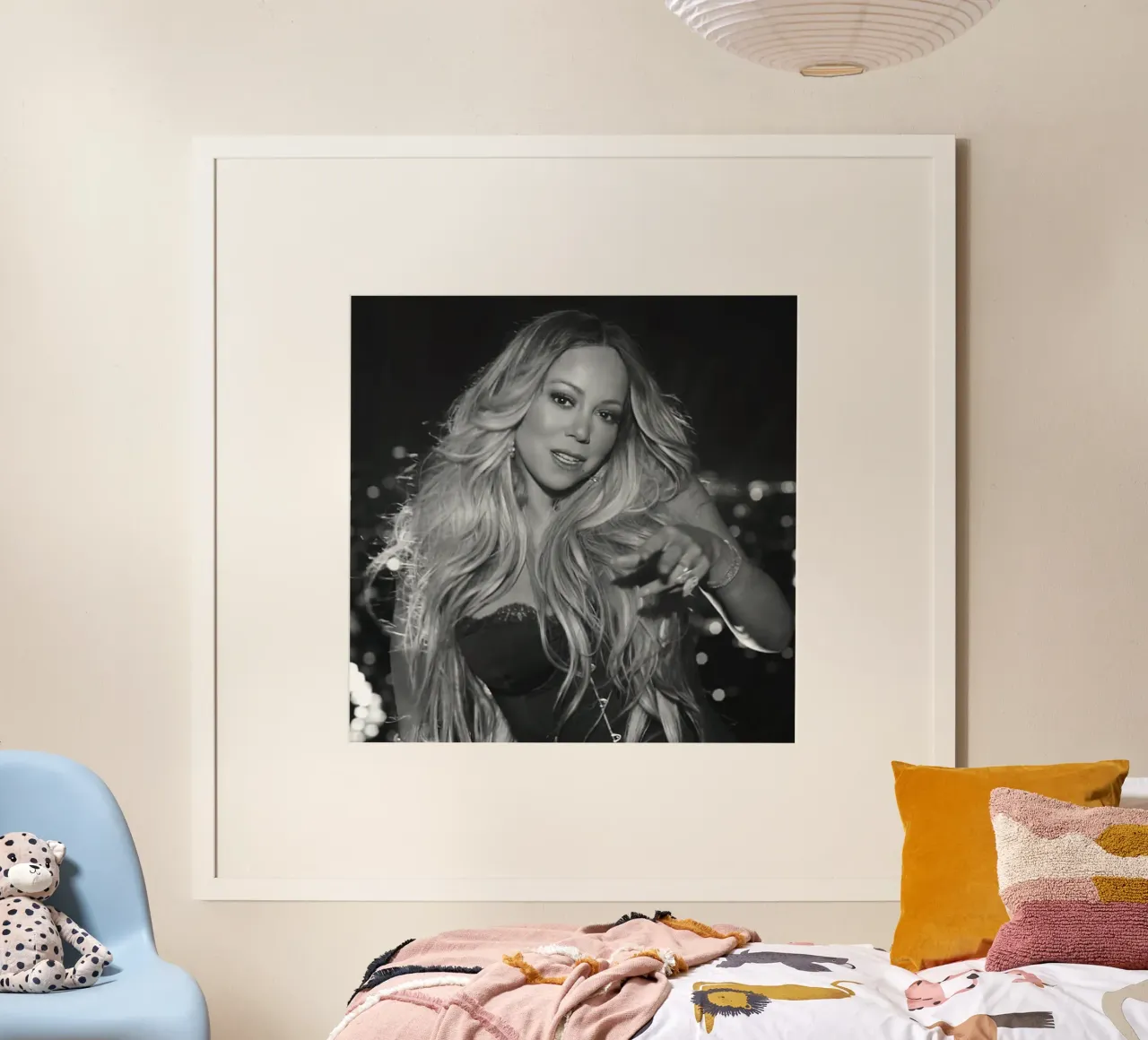 Mariah Carey ha un piatto poster con telaio in alluminio da Greatest Figure