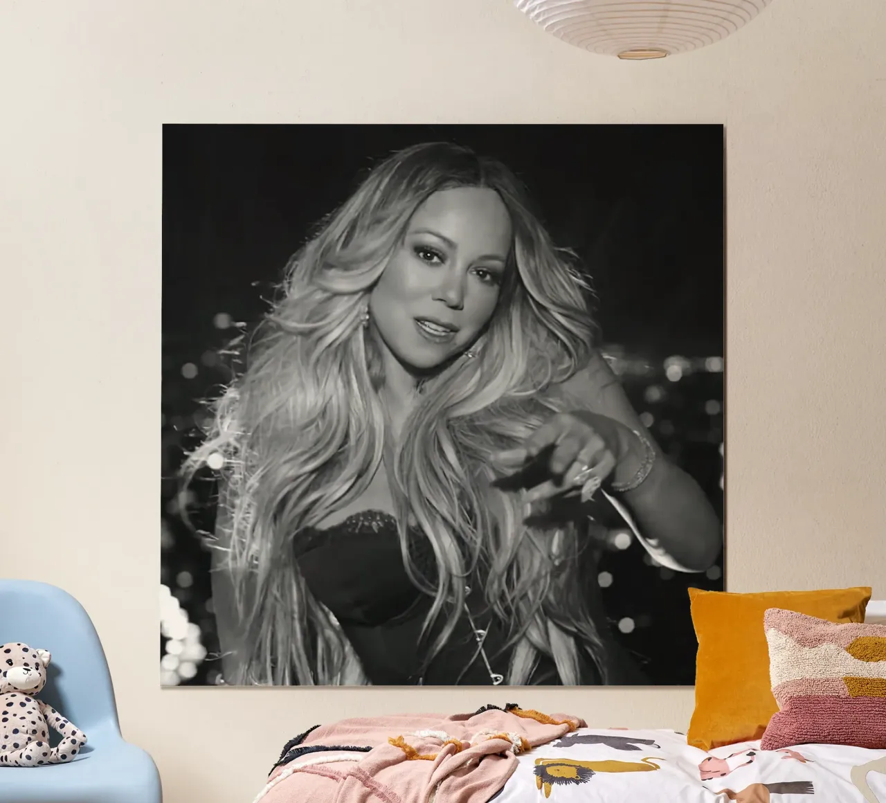 Mariah Carey ha un piatto poster con telaio in alluminio da Greatest Figure