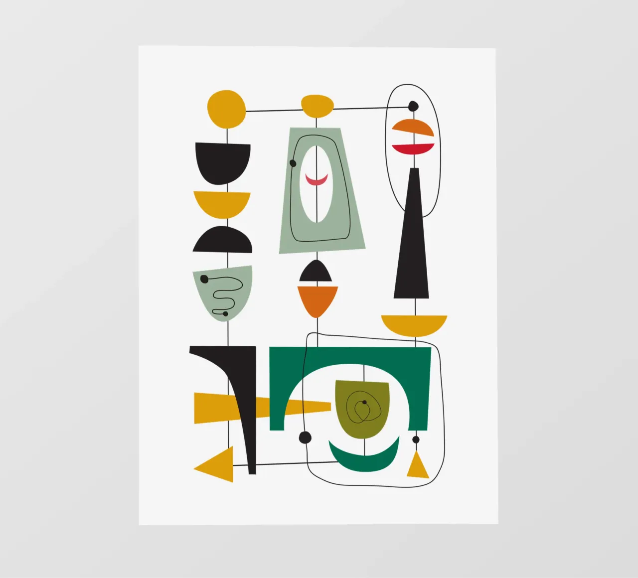 Mid Century Retro Glide 3 pellicola backlit da Dream Print Designs