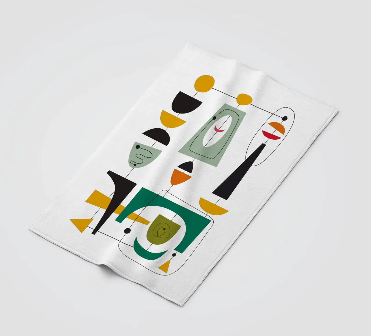 Mid Century Retro Glide 3 coperta in pile da Dream Print Designs