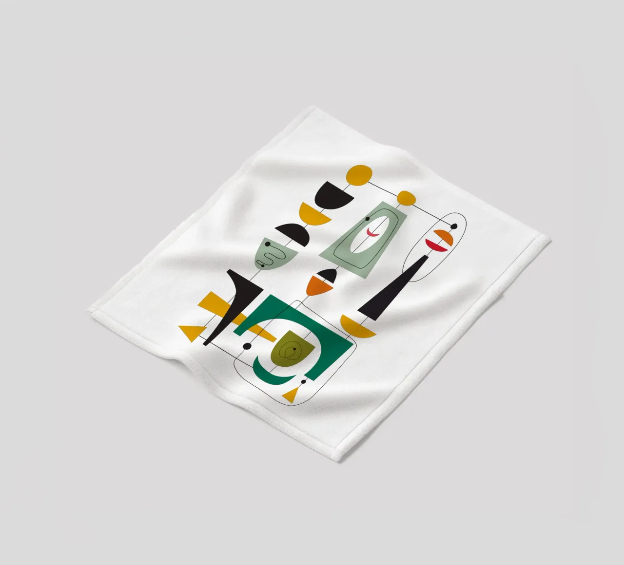Mid Century Retro Glide 3 coperta in pile da Dream Print Designs