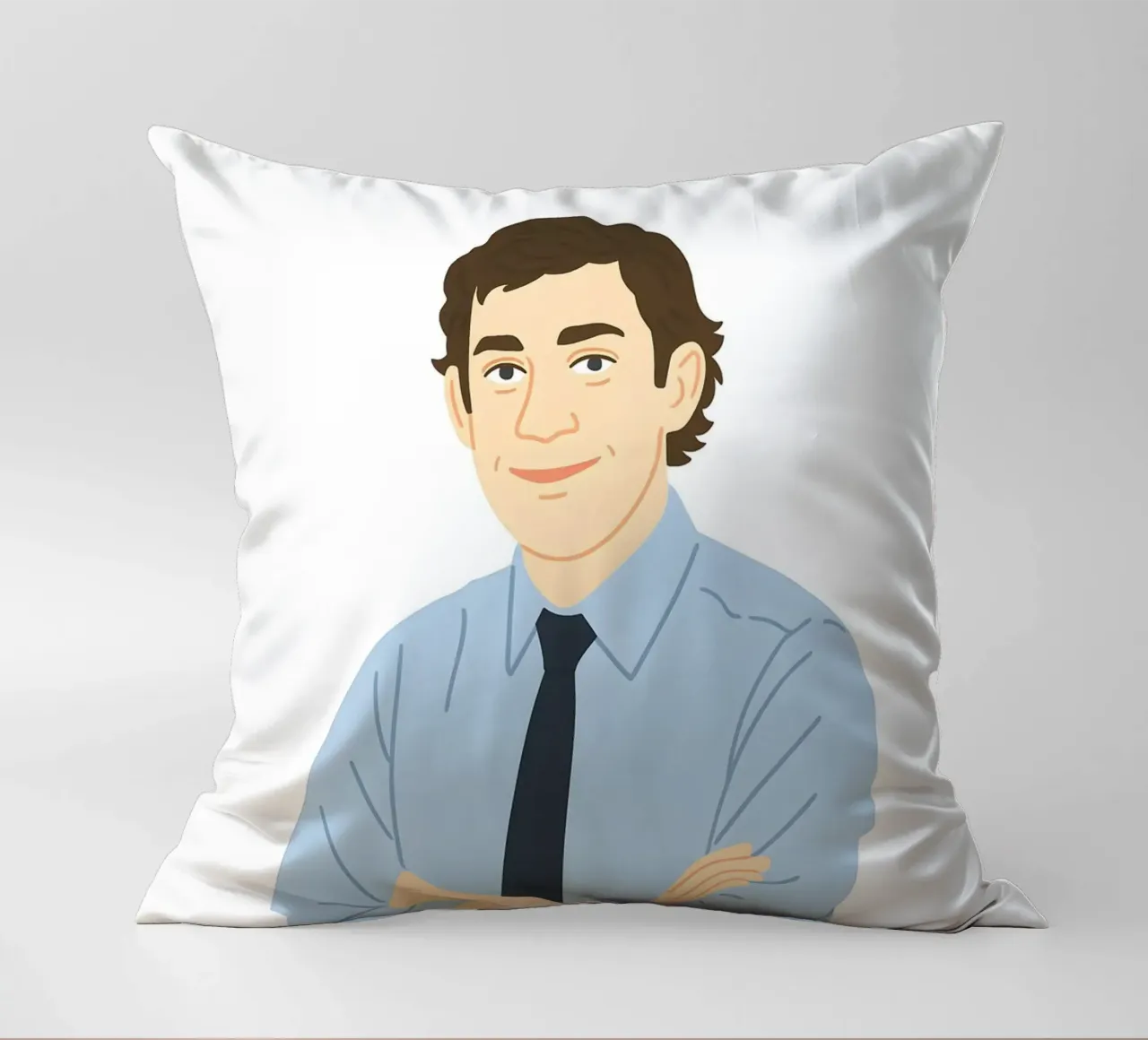 Jim Halpert The Office cuscino da MoviesArt