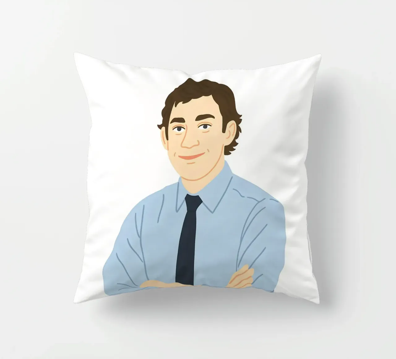 Jim Halpert The Office cuscino da MoviesArt