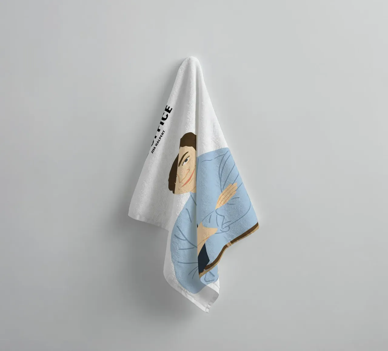 Jim Halpert The Office asciugamano da bagno da MoviesArt