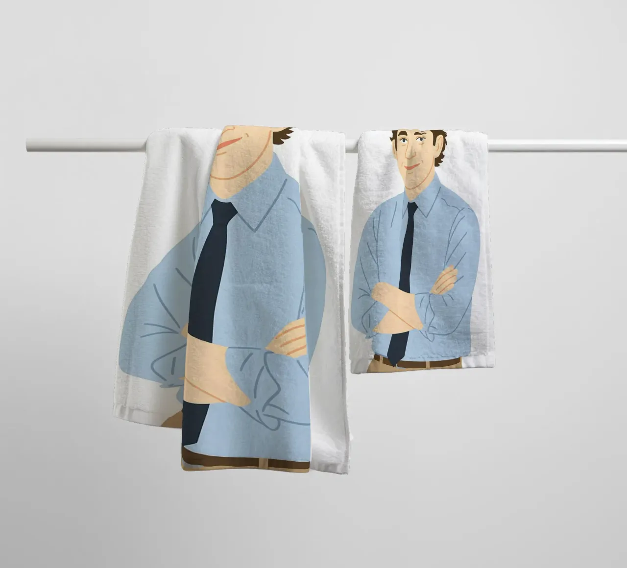 Jim Halpert The Office asciugamano da bagno da MoviesArt