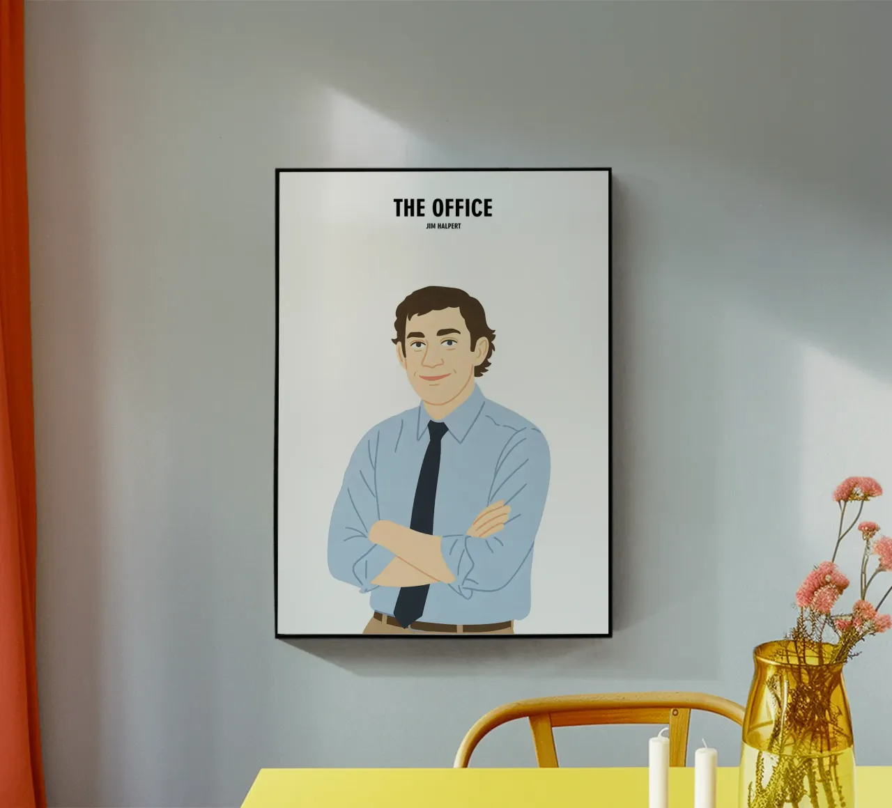 Jim Halpert The Office plexiglass da MoviesArt