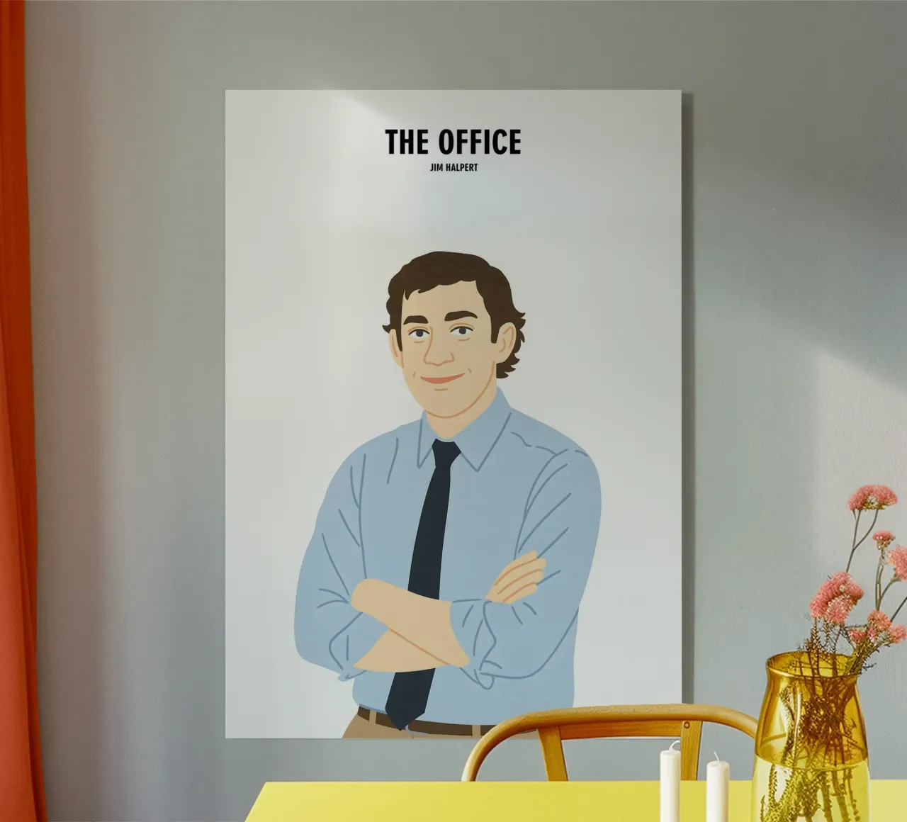 Jim Halpert The Office plexiglass da MoviesArt