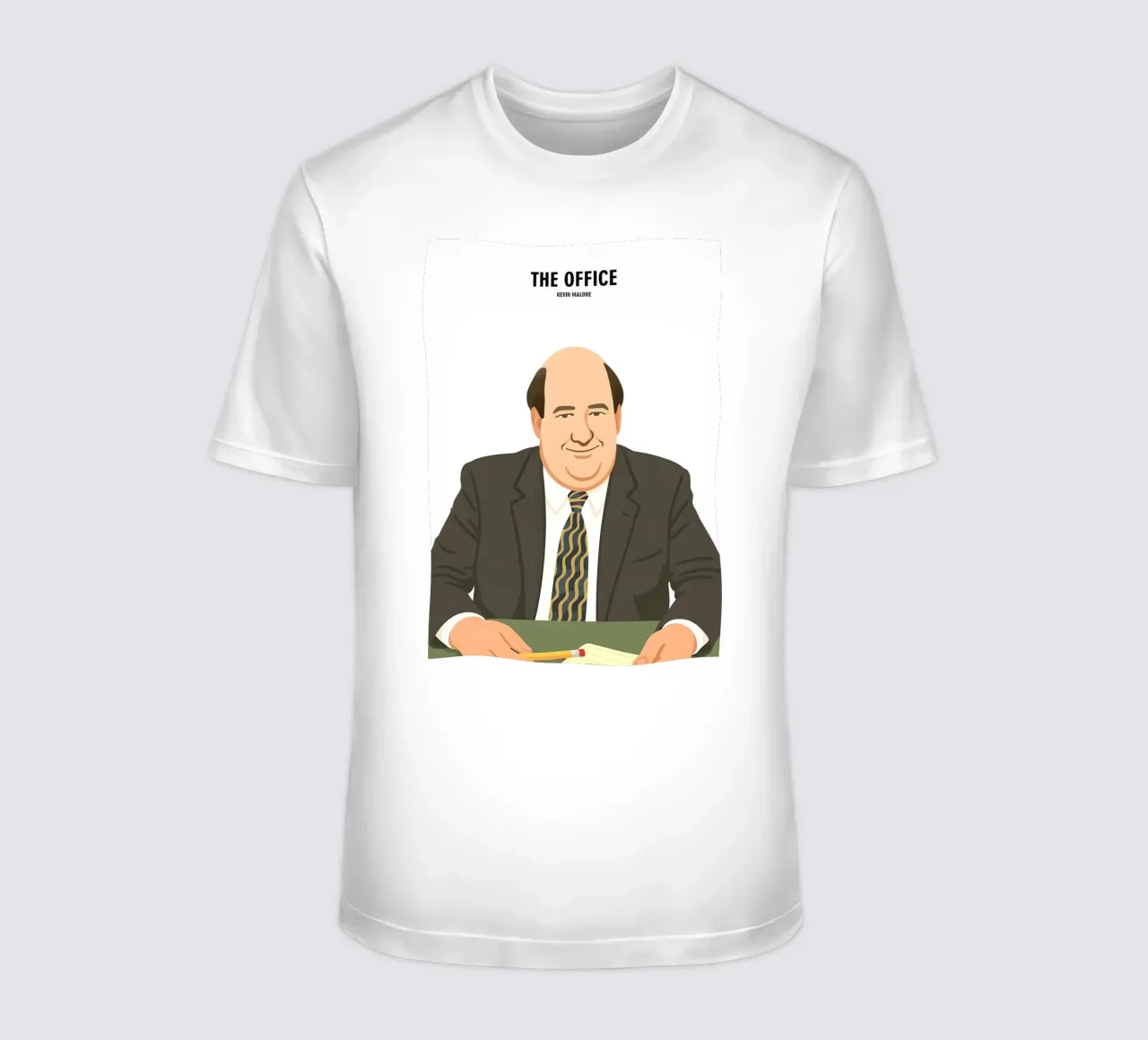 Kevin Malone The Office t-shirt by MoviesArt