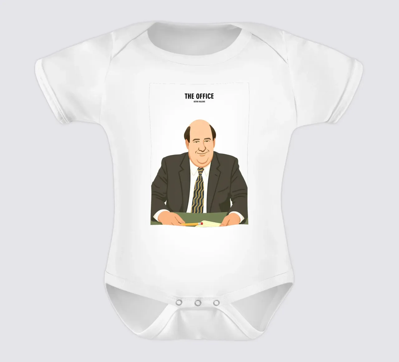 Kevin Malone The Office body neonato maniche corte da MoviesArt