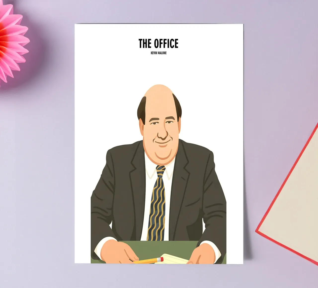 Kevin Malone The Office sticker sheet by MoviesArt