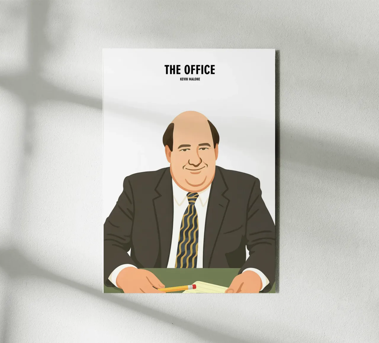 Kevin Malone The Office alluminio dibond da MoviesArt
