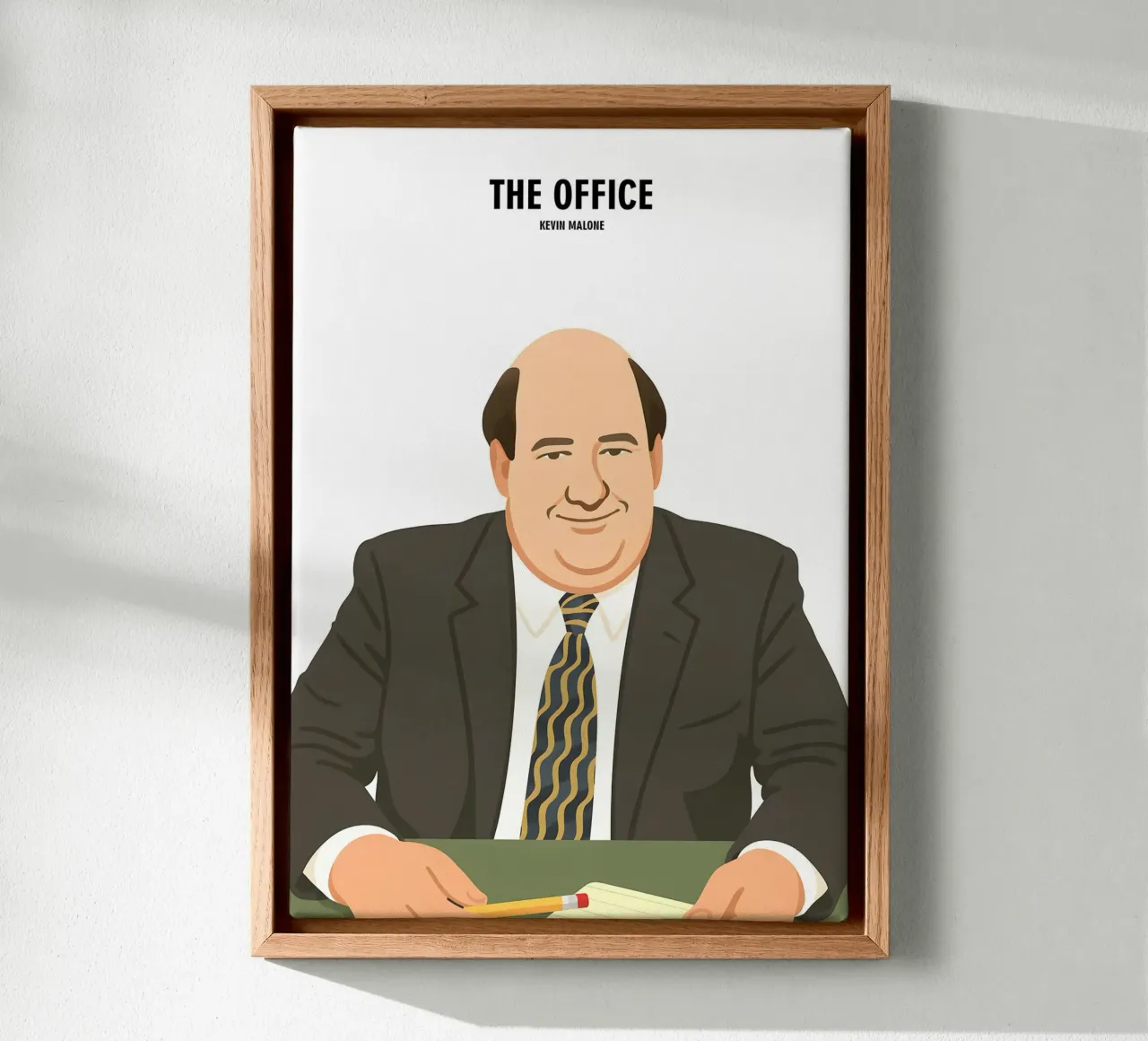 Kevin Malone The Office tela con Cornice a cassetta da MoviesArt