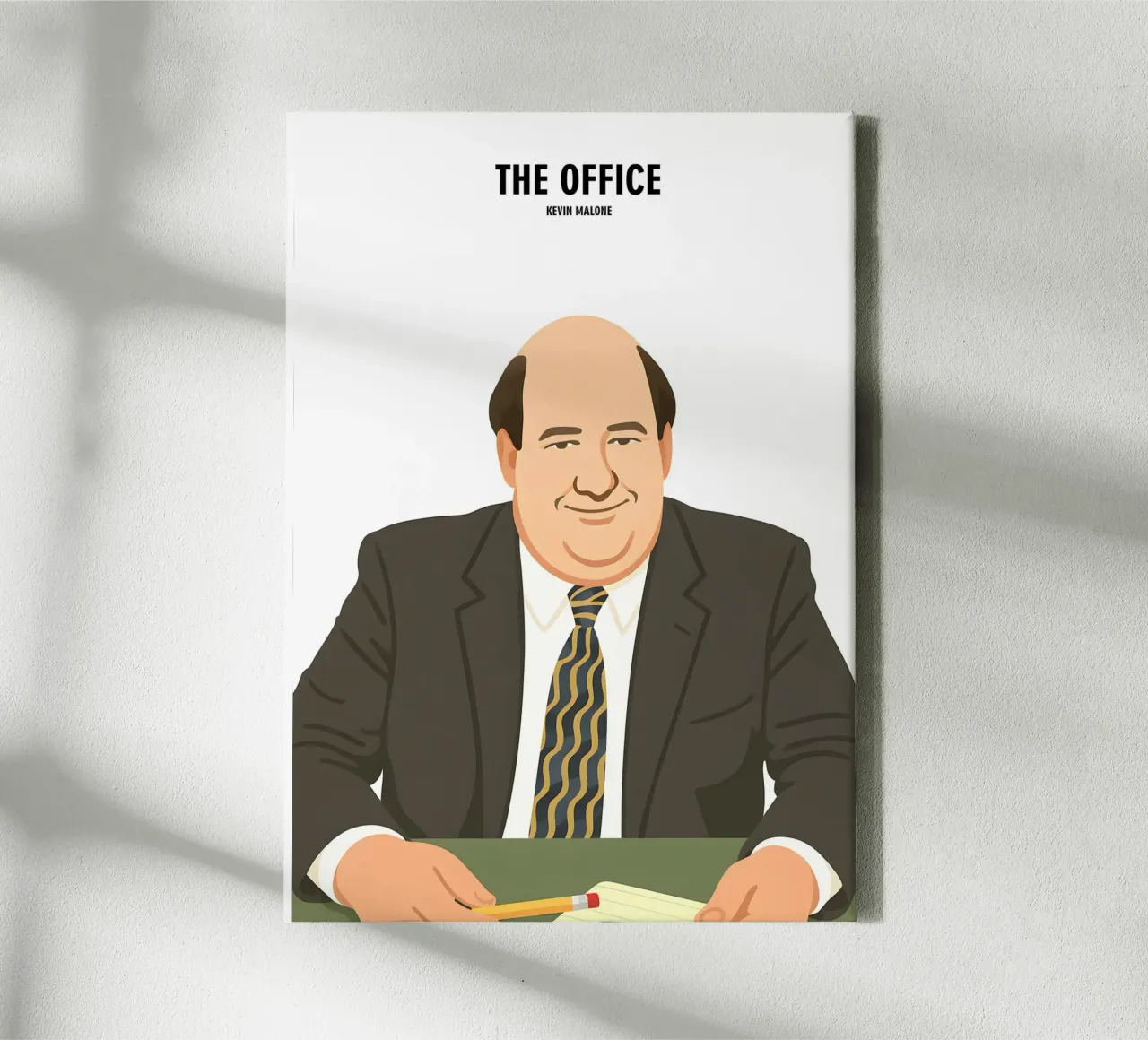 Kevin Malone The Office tela con Cornice a cassetta da MoviesArt