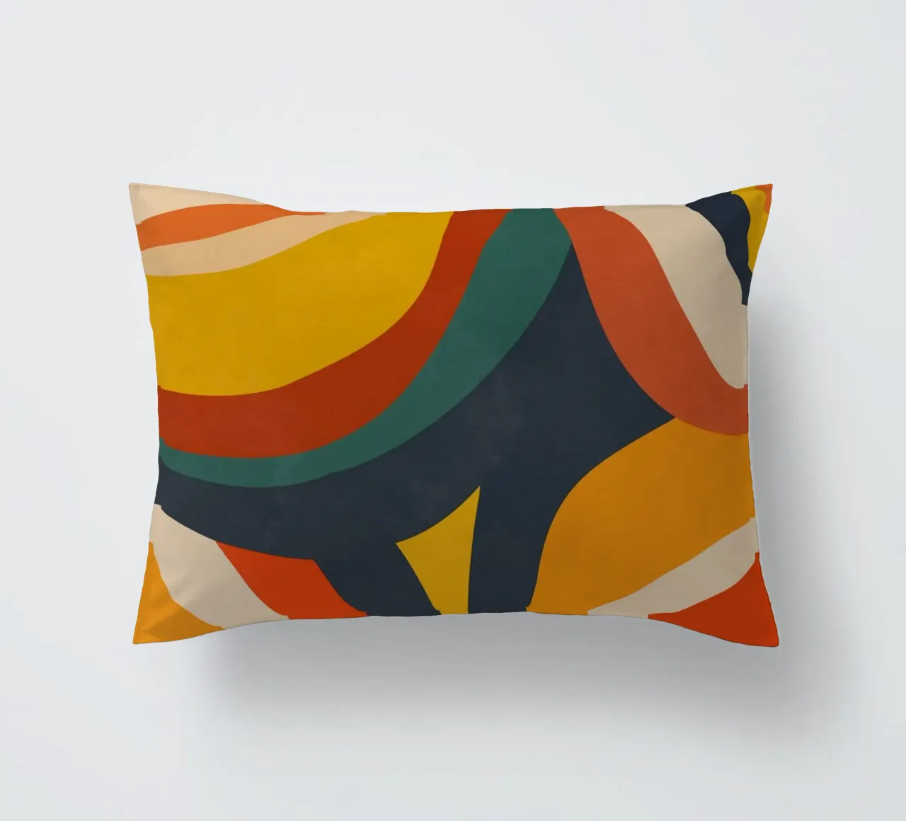 Mid Century Retro Wave cuscino da Dream Print Designs