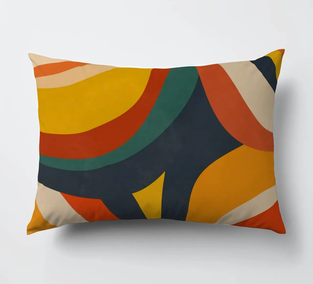 Mid Century Retro Wave cuscino da Dream Print Designs