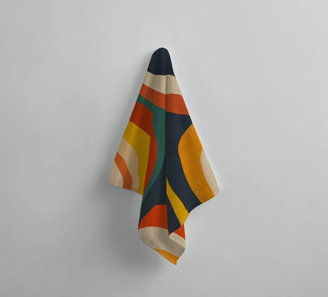 Mid Century Retro Wave asciugamano da bagno da Dream Print Designs
