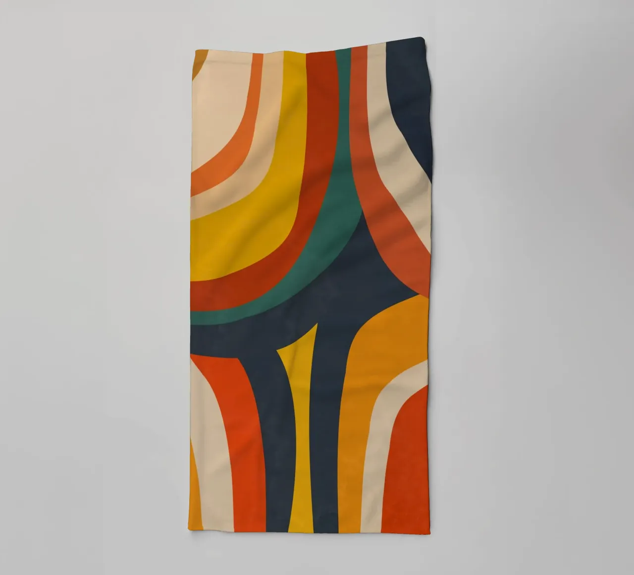 Mid Century Retro Wave asciugamano da bagno da Dream Print Designs