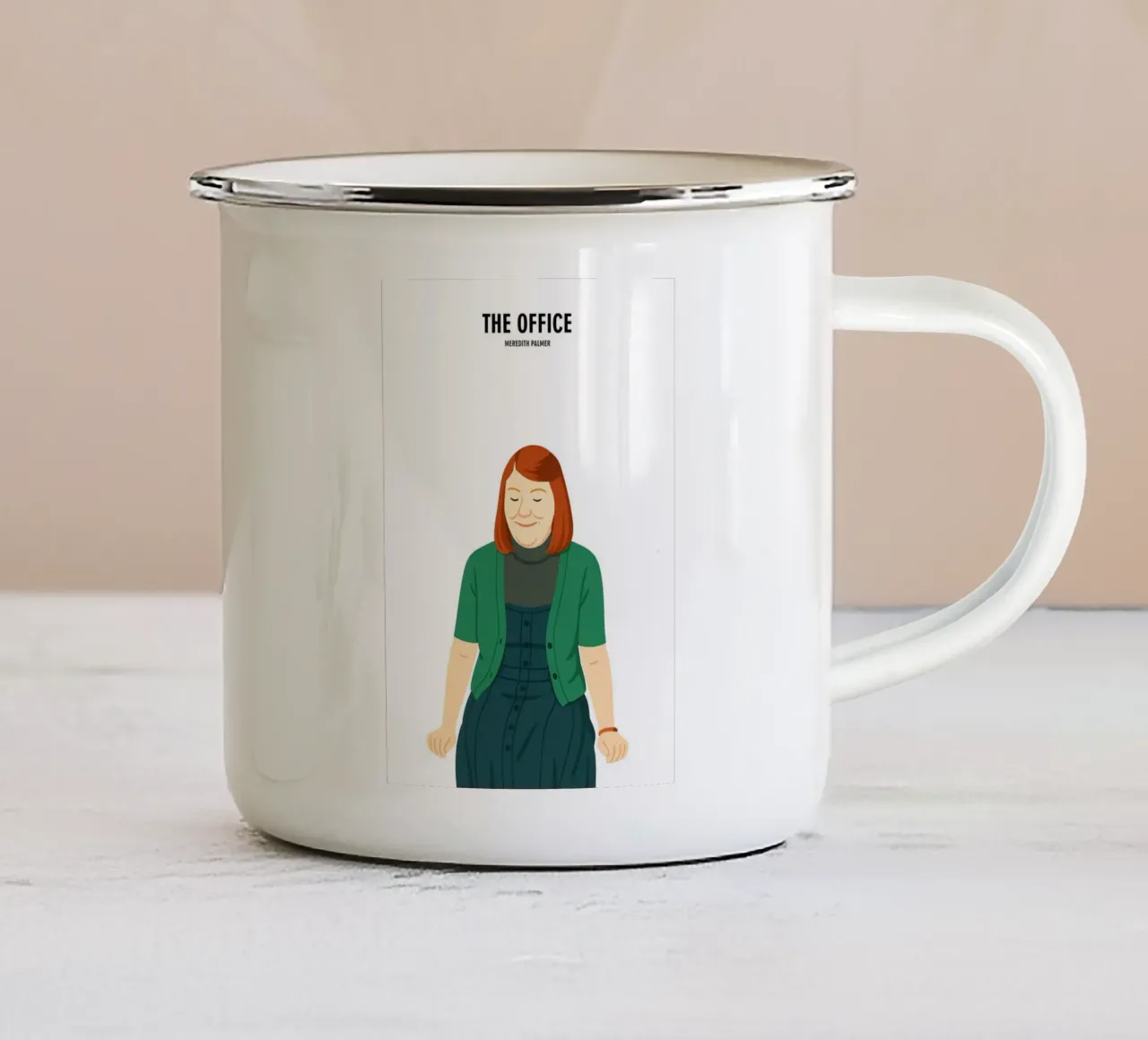 Meredith Palmer The Office tazza in smalto da MoviesArt