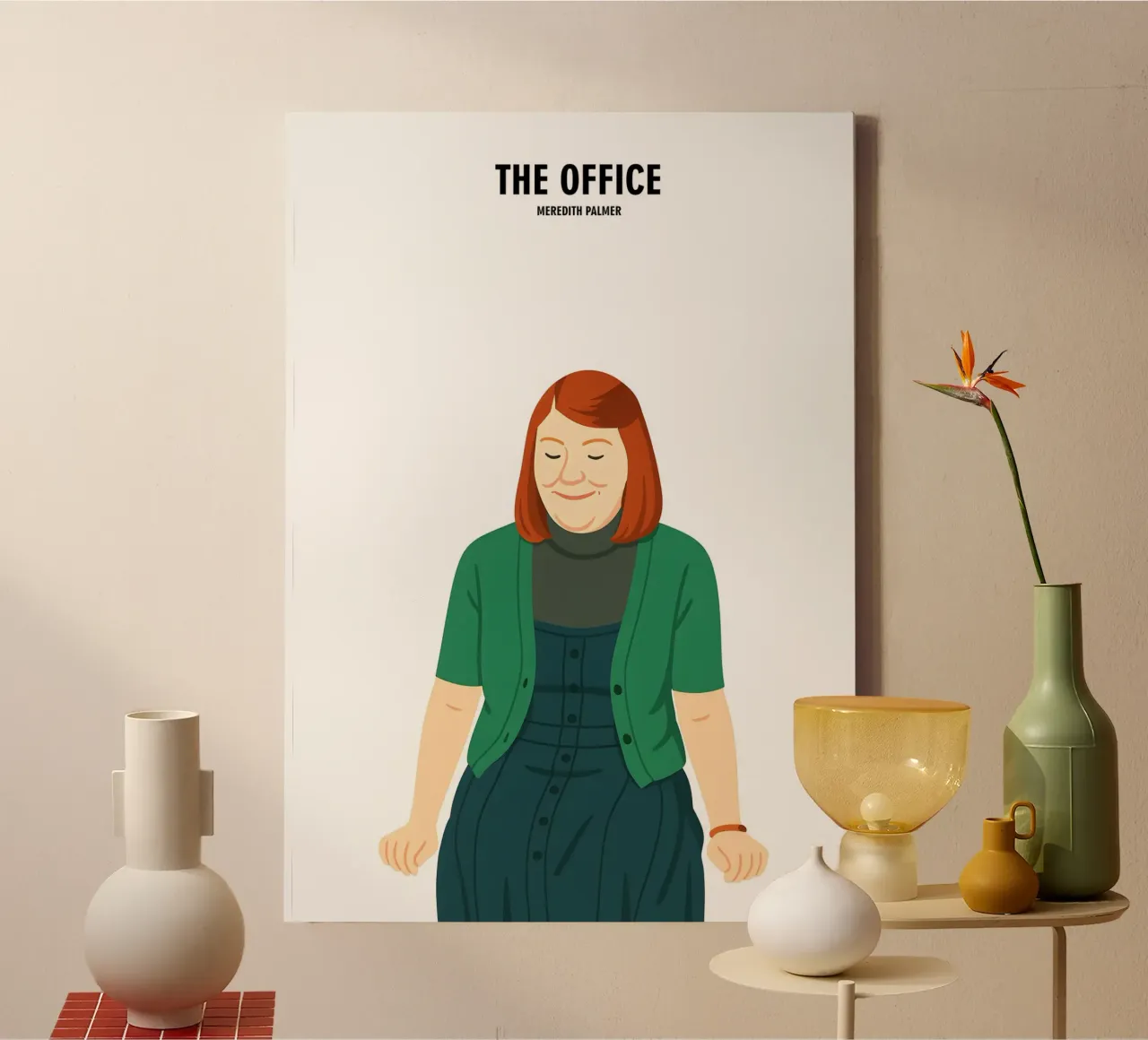 Meredith Palmer The Office tela con Cornice a cassetta da MoviesArt
