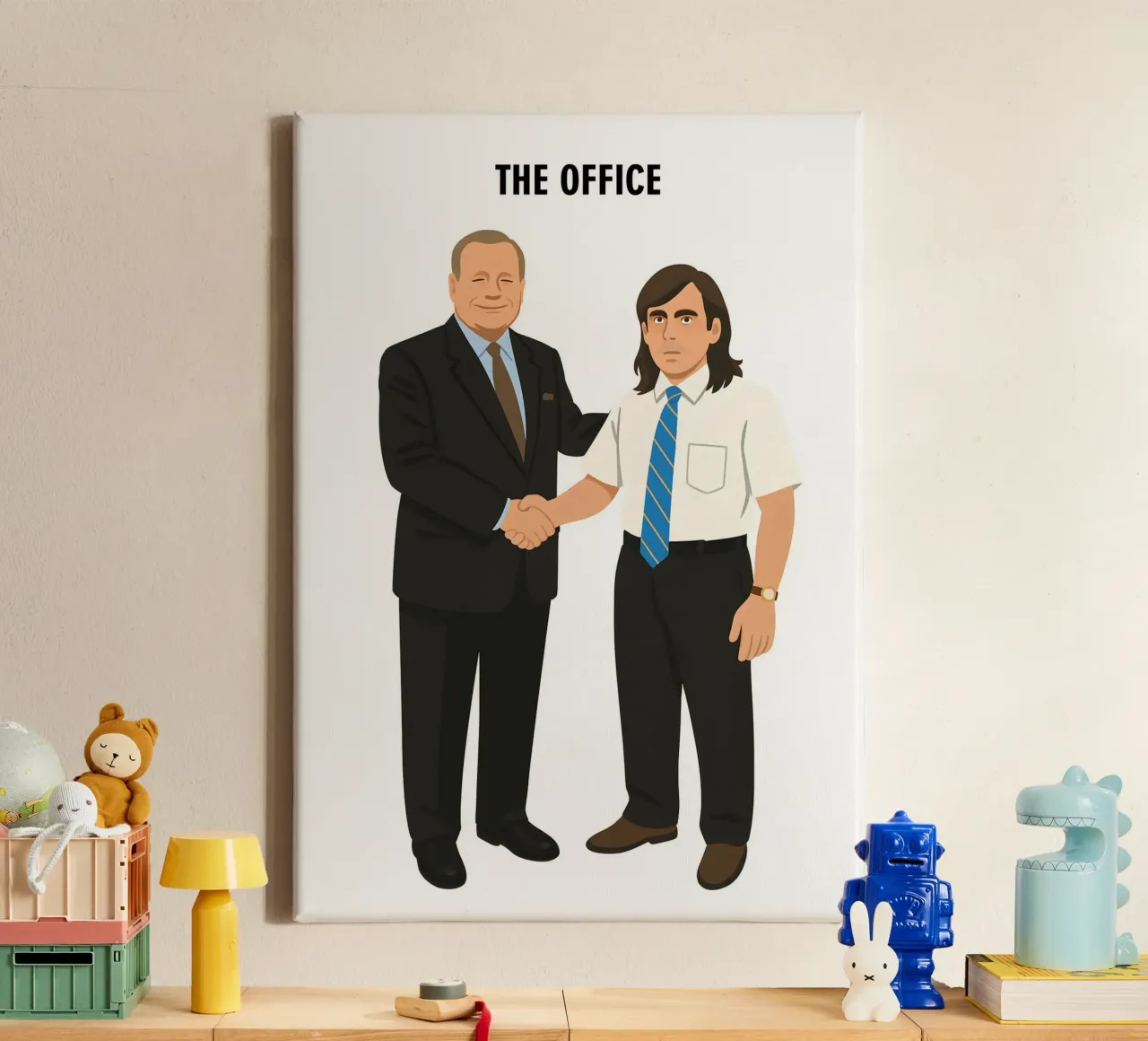 Michael Scott The Office tela con Cornice a cassetta da MoviesArt