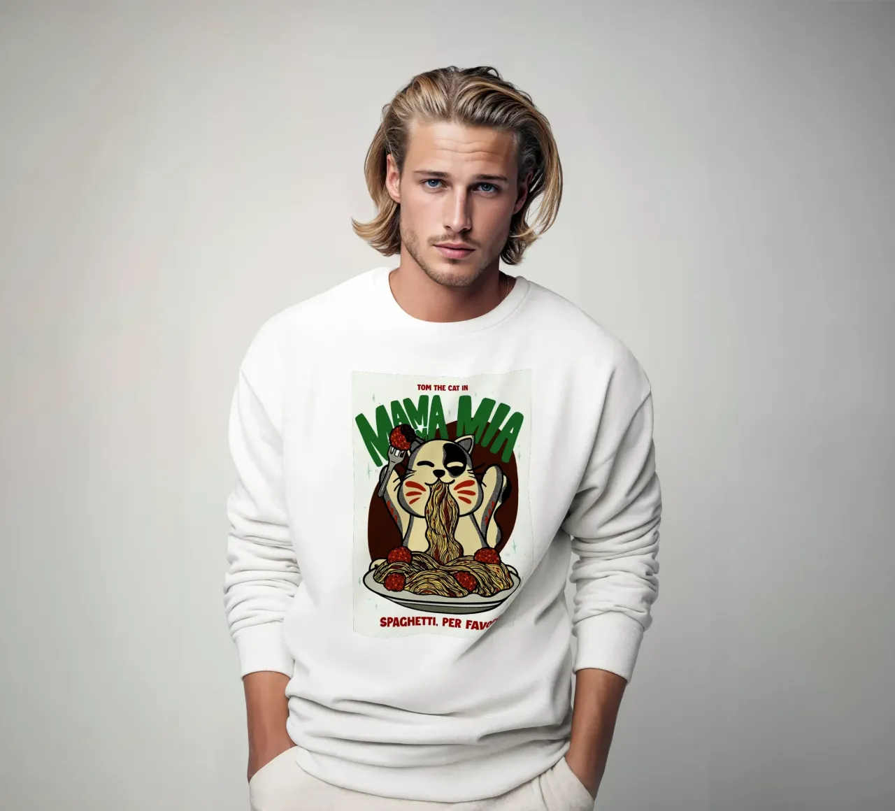 Mamma Mia sweatshirt by Rafa Gomes