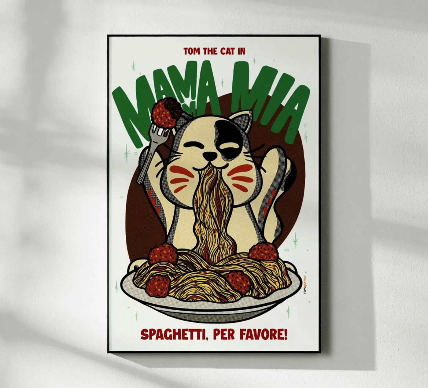 Mamma Mia plexiglass da Rafa Gomes