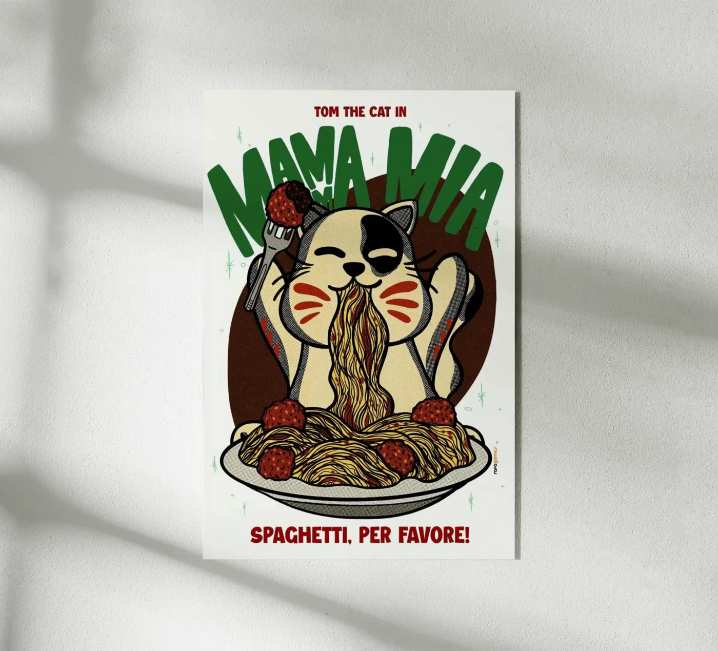 Mamma Mia plexiglass da Rafa Gomes