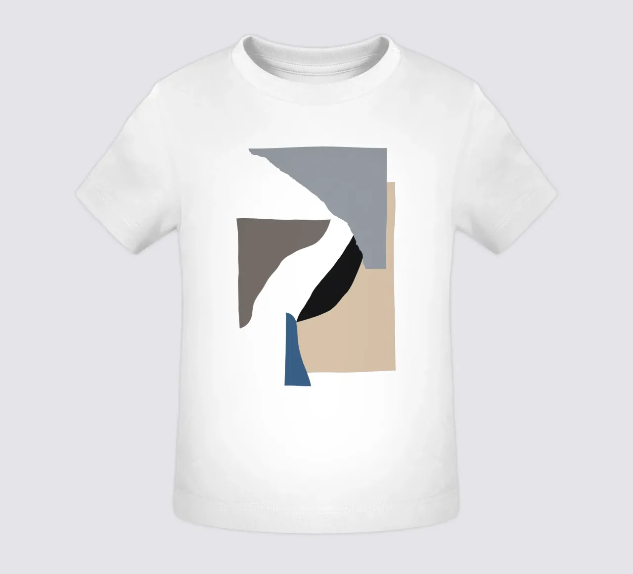 Découpage de papier abstrait 3 t-shirt pour bébé de NouveauPrints